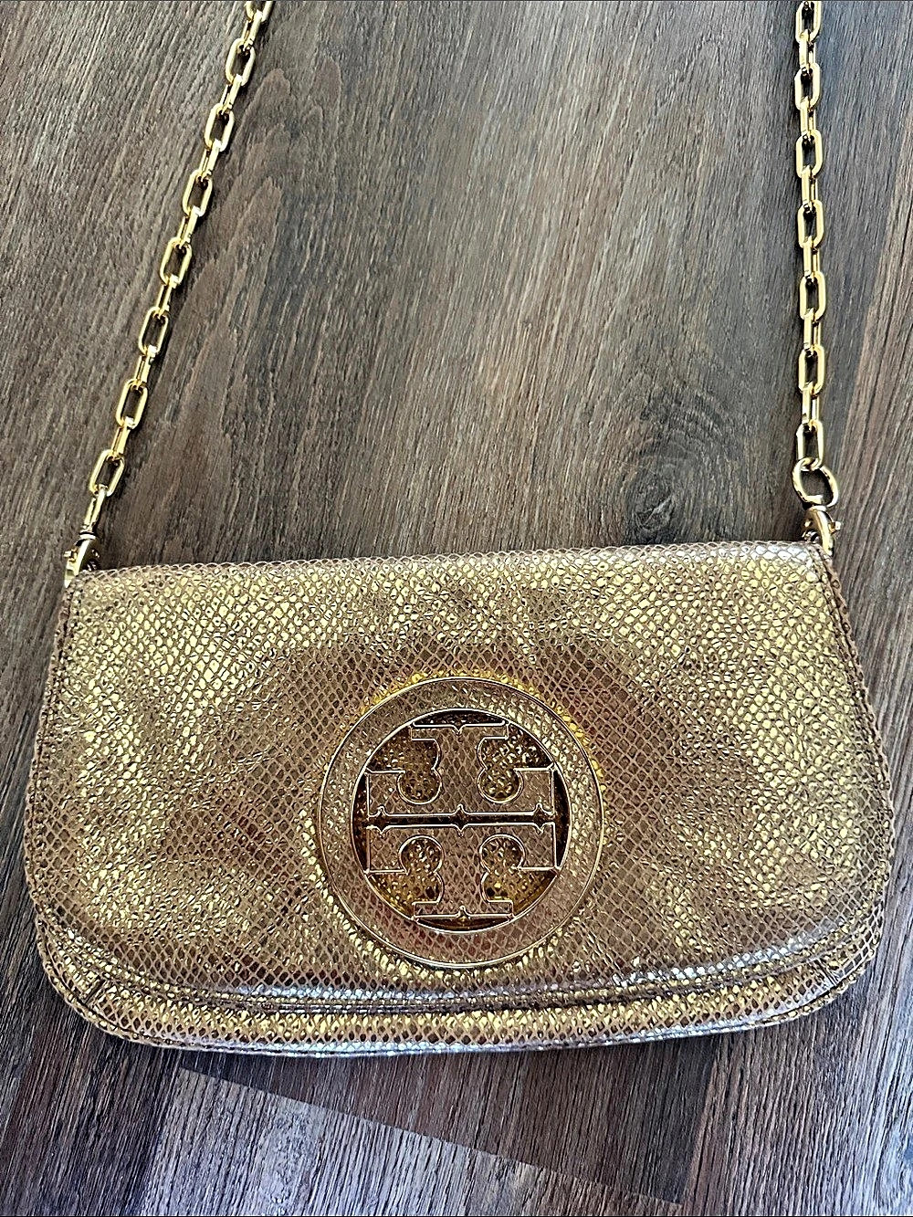 Tory Burch Gold Chain Crossbody Bag